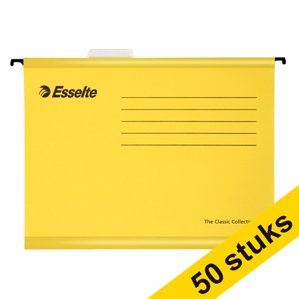 Esselte Aanbieding: 2x Esselte Classic versterkte hangmap - voor Folio, geel (25 stuks)  203161 - 1