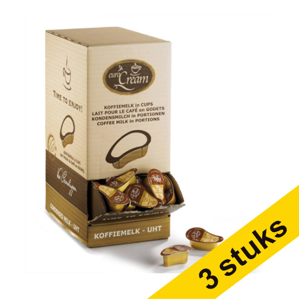 Euro Cream Aanbieding: 3x Eurocream koffiemelk cups (200 stuks)  404280 - 1