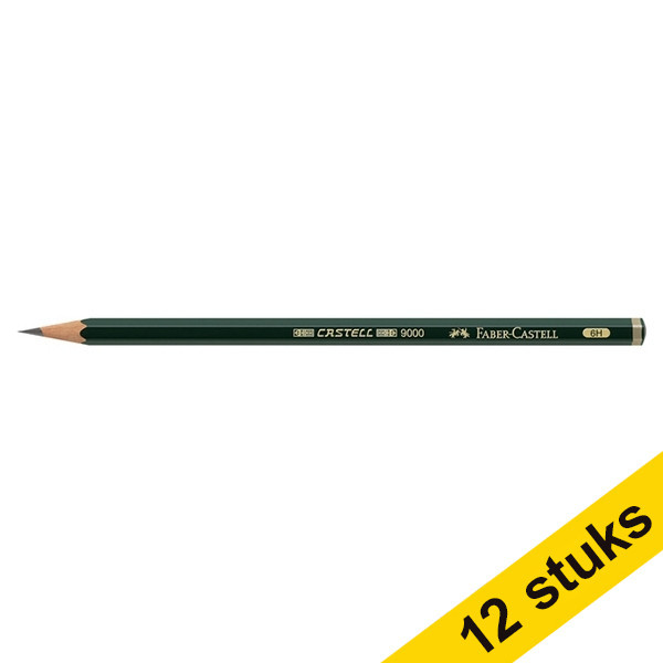 Faber-Castell Aanbieding: 12x Faber-Castell 9000 potlood (6H)  240031 - 1