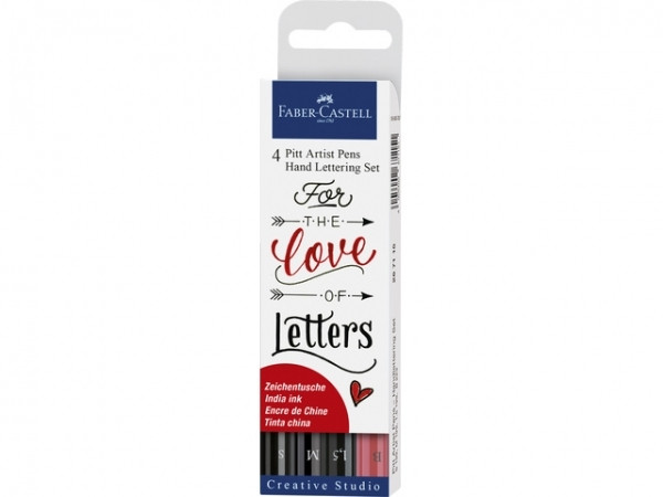 Faber-Castell Pitt Artist Pens tekenstiften handlettering Love (4-delig) FC-267115 220086 - 1