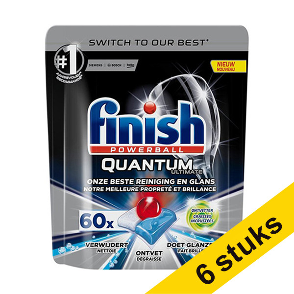 Finish Aanbieding: Finish Powerball Quantum Ultimate vaatwastabletten (360 vaatwasbeurten)  SFI00073 - 1