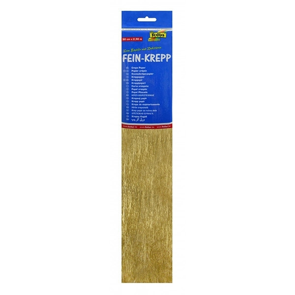 Folia crêpepapier 250 x 50 cm goud 8229125 222088 - 1