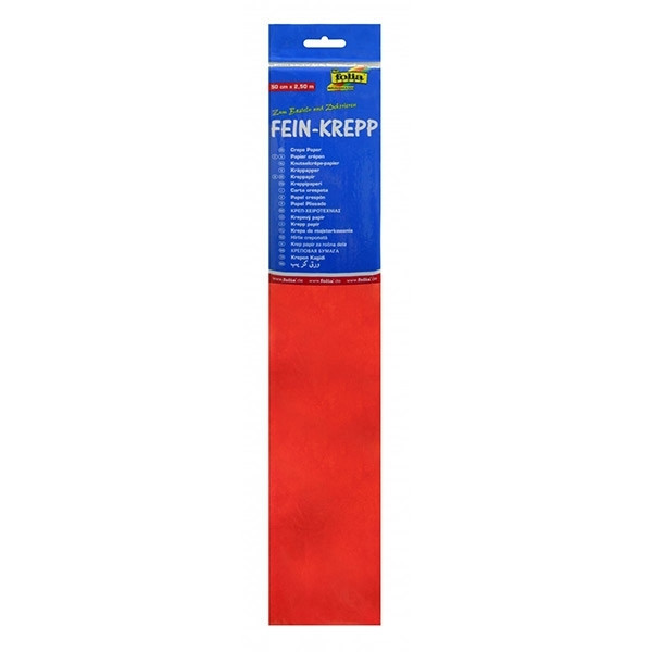 Folia crêpepapier 250 x 50 cm rood 822134 222072 - 1