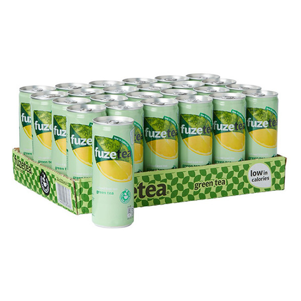 Fuze Tea Green blikjes 33 cl (24 stuks) 69477 423766 - 1