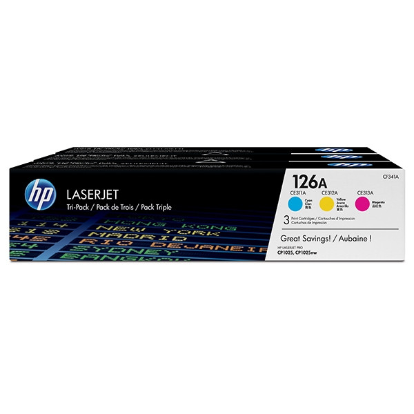 HP 126A (CF341A) multipack cyaan/magenta/geel (origineel) CF341A 054094 - 1