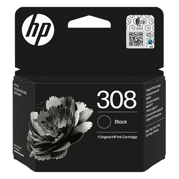 HP 308 (7FP21UE) inktcartridge zwart (origineel) 7FP21UE 055611 - 1