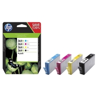 HP 364XL multipack XL zwart/cyaan/magenta/geel (origineel) N9J74AE 044522