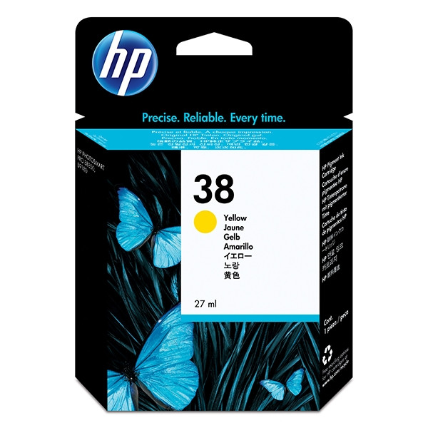 HP 38 (C9417A) inktcartridge geel (origineel) C9417A 030470 - 1