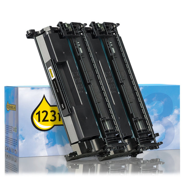 HP 59A (CF259A) toner zwart dubbelpak (123inkt huismerk)  160712 - 1