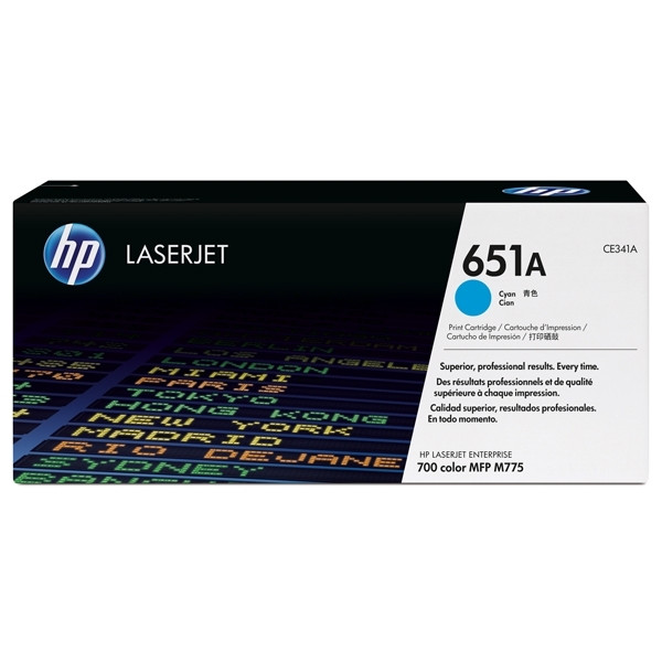 HP 651A (CE341A) toner cyaan (origineel) CE341A 054658 - 1