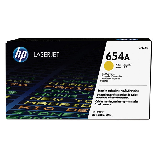 HP 654A (CF332A) toner geel (origineel) CF332A 054796 - 1