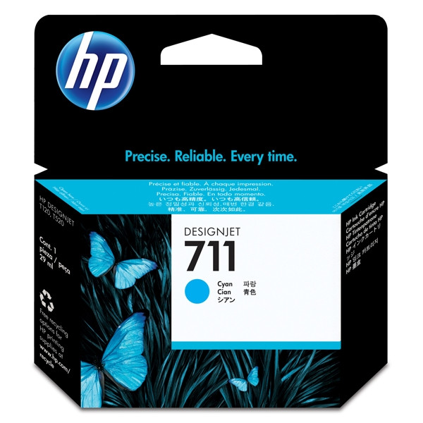 HP 711 (CZ130A) inktcartridge cyaan (origineel) CZ130A 044196 - 1