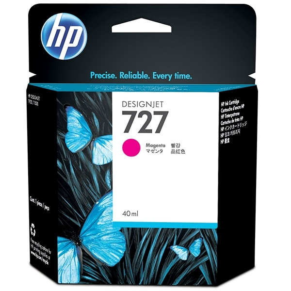 HP 727 (B3P14A) inktcartridge magenta (origineel) B3P14A 044280 - 1