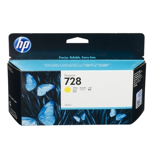 HP 728 (F9J65A) inktcartridge geel hoge capaciteit (origineel) F9J65A 044494 - 1