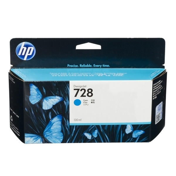 HP 728 (F9J67A) inktcartridge cyaan hoge capaciteit (origineel) F9J67A 044490 - 1