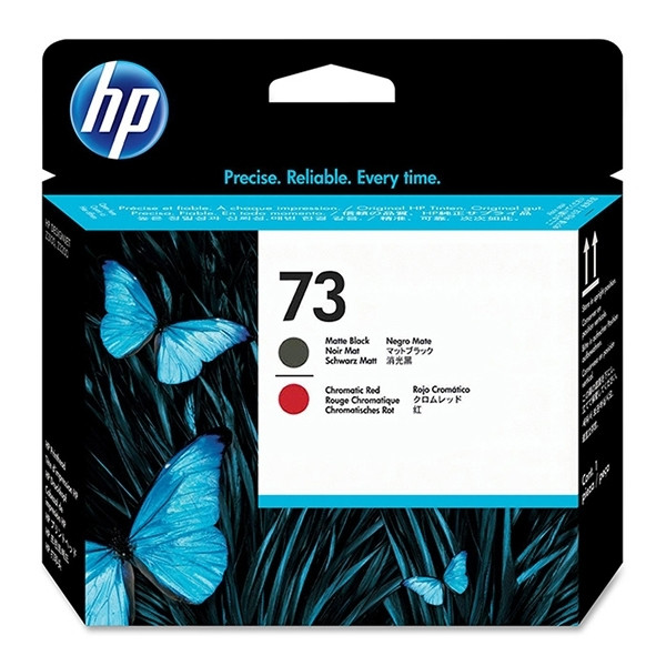 HP 73 (CD949A) printkop mat zwart en chromatic red (origineel) CD949A 030489 - 1