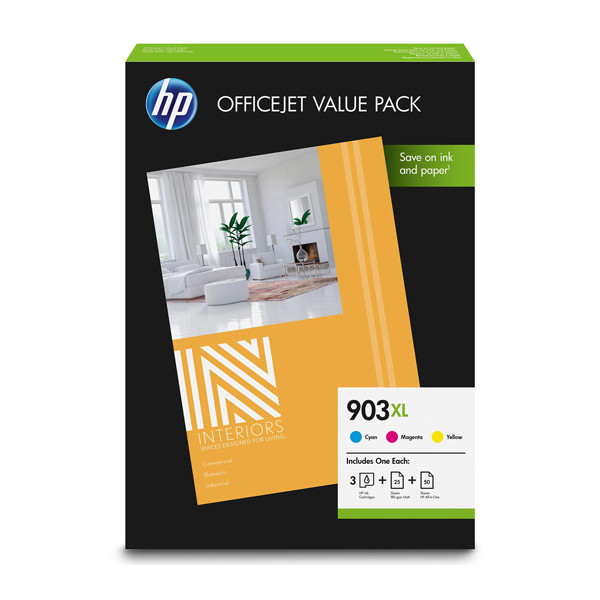 HP 903XL (1CC20AE) multipack cyaan/magenta/geel (origineel) 1CC20AE 055278 - 1