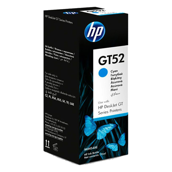 HP GT52 (M0H54AE) inkttank cyaan (origineel) M0H54AE 030690 - 1