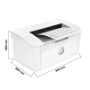 HP LaserJet M110w A4 laserprinter zwart-wit met wifi 7MD66EB19 7MD66FB19 841297 - 2