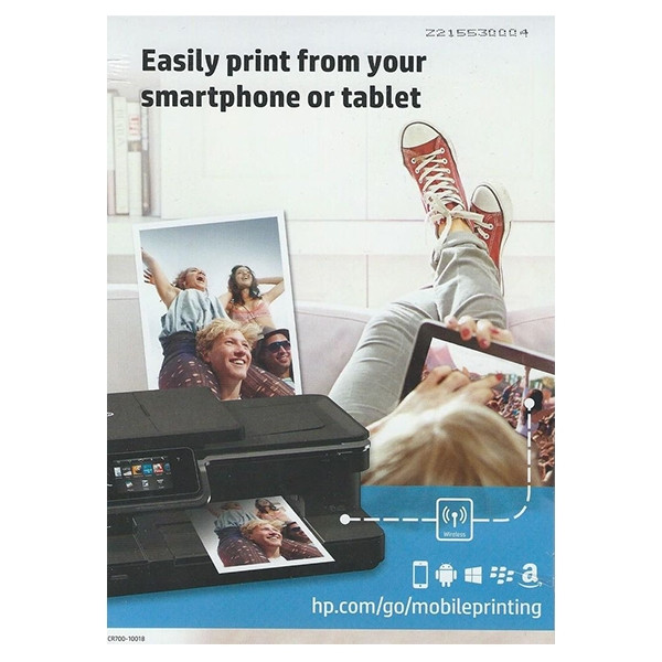 HP advanced glossy photo paper 250 grams 13 x 18 cm borderless 5 vel + 3 enveloppen CR700-10018 064986 - 1