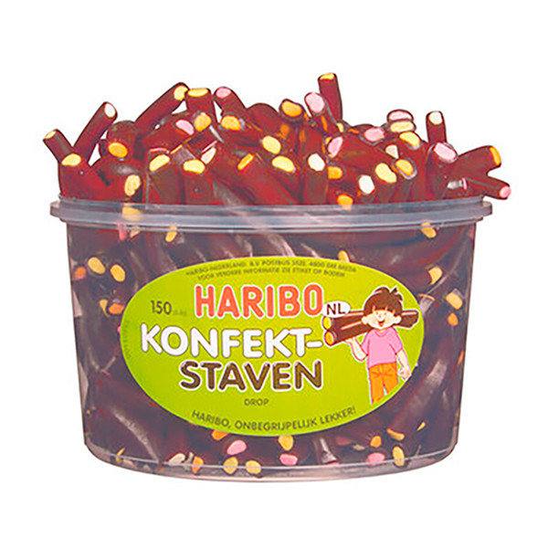 Haribo Drop Konfektstaven silo (150 stuks) 167592 423875 - 1