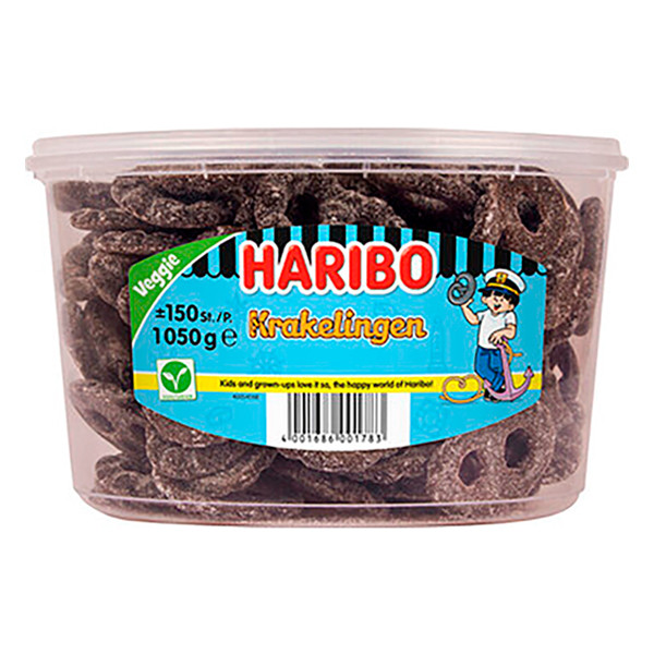 Haribo Drop Krakelingen silo (150 stuks) 296236 423877 - 1