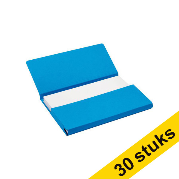 Jalema Aanbieding: 3x Jalema Secolor Pocket-file kartonnen dossiermappen blauw A4 (10 stuks)  234796 - 1