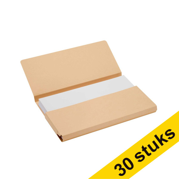 Jalema Aanbieding: 3x Jalema Secolor Pocket-file kartonnen dossiermappen chamois A4 (10 stuks)  234797 - 1