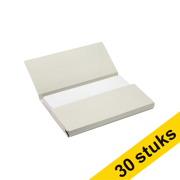 Jalema Aanbieding: 3x Jalema Secolor Pocket-file kartonnen dossiermappen grijs A4 (10 stuks)  234799 - 1