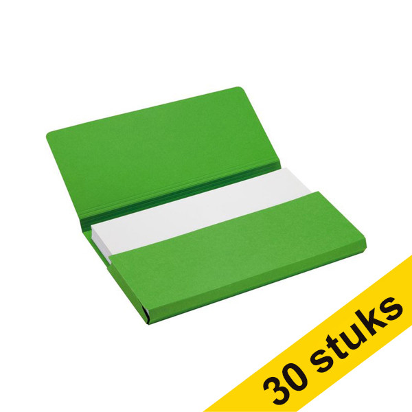 Jalema Aanbieding: 3x Jalema Secolor Pocket-file kartonnen dossiermappen groen A4 (10 stuks)  234800 - 1