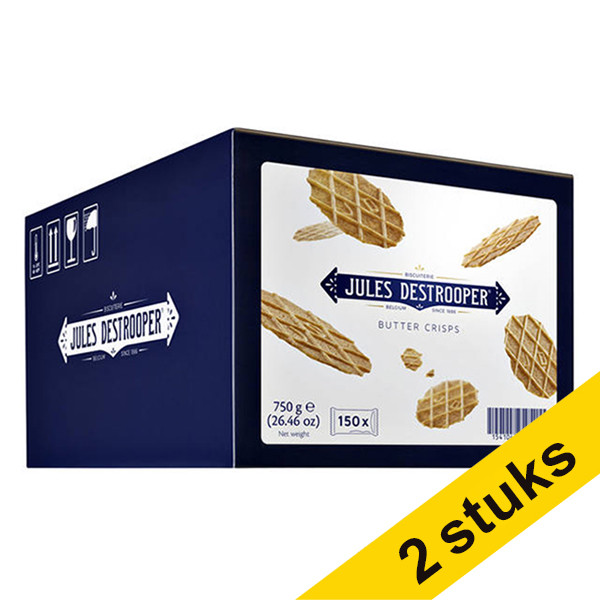 Jules Destrooper Aanbieding: 2x Jules Destrooper boterwafels (150 stuks)  404394 - 1