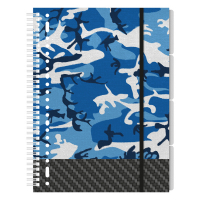 Kangaro Camo 2.0 collegeblok A4 gelinieerd met 4 tabs 60 grams 200 vel K-21417 206980