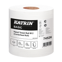 Katrin Centerfeed Basic Medium poetsrol 2-laags 6 rollen geschikt voor Katrin Centerfeed Medium dispenser 74526 SKA06012