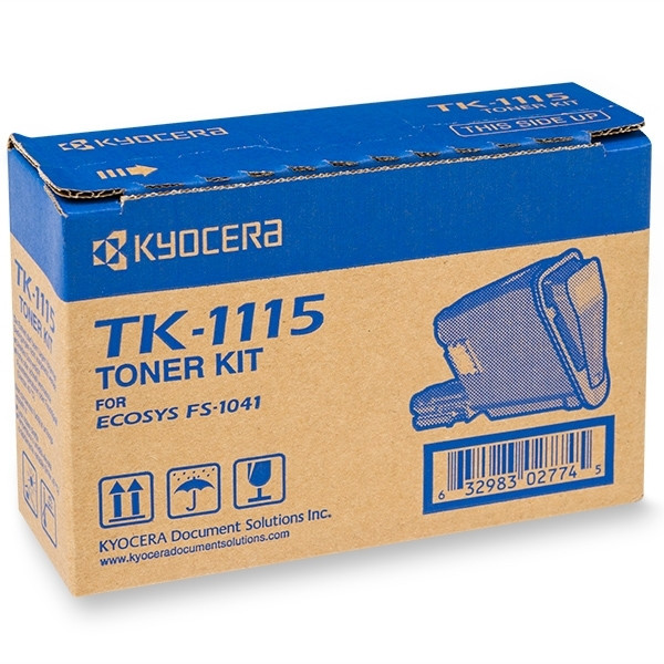 Kyocera TK-1115 toner zwart (origineel) 1T02M50NL0 906080 - 1