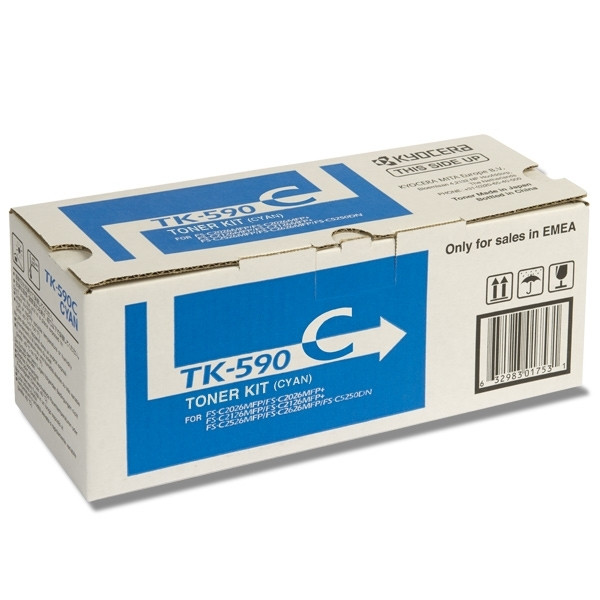 Kyocera TK-590C toner cyaan (origineel) 1T02KVCNL0 902798 - 1