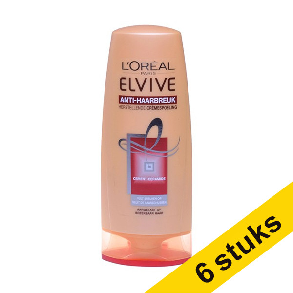 L'Oreal Aanbieding: 6x L'Oreal Elvive anti-haarbreuk herstellende cremespoeling (200 ml)  SLO00213 - 1