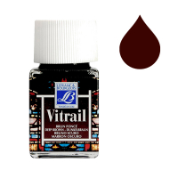 Lefranc Bourgeois Vitrail glas & porseleinverf 102 deep brown (50 ml) 210232 405096