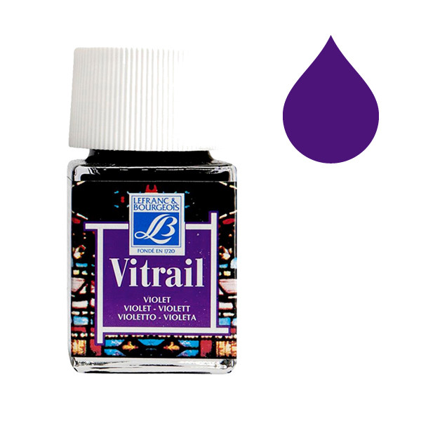 Lefranc Bourgeois Vitrail glas & porseleinverf 601 violet (50 ml) 210256 405110 - 1