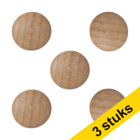 Aanbieding: 3x Legamaster Wooden magneten (5 stuks)