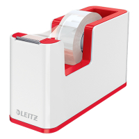 Leitz 5364 WOW plakbandhouder wit/rood 53641026 227657