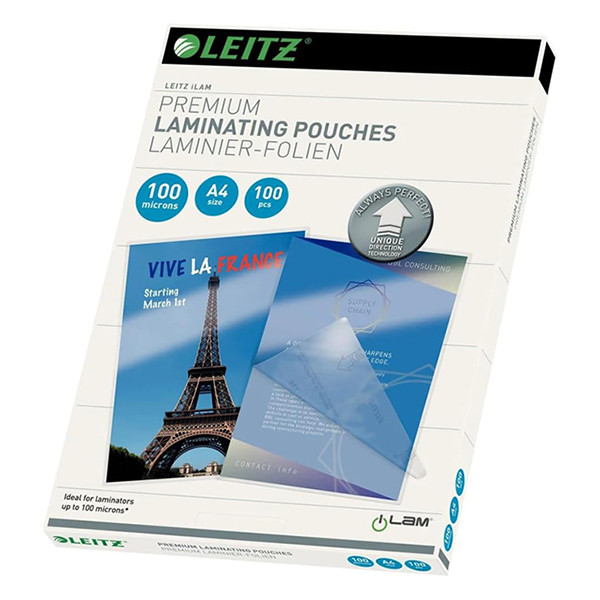 Brullen Roestig Inspireren Leitz iLAM lamineerhoes A4 glanzend 2x100 micron (100 stuks) Leitz  123inkt.nl