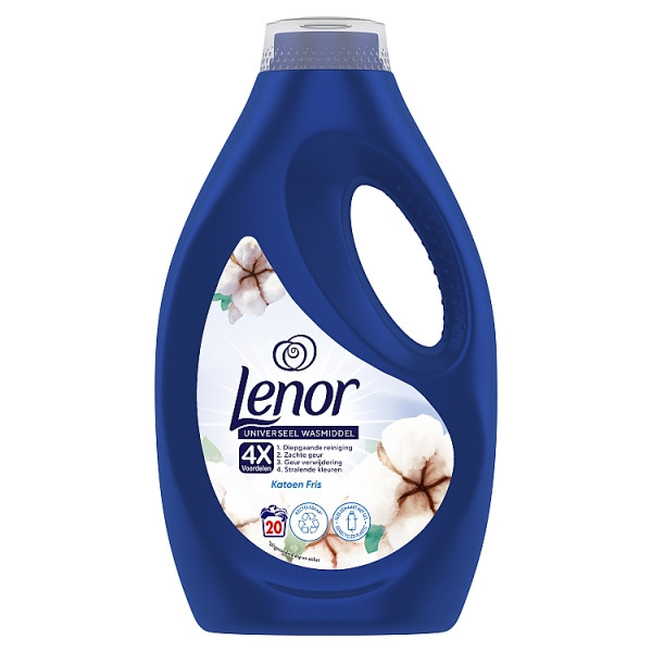 Lenor Katoen Fris vloeibare wasmiddel 900 ml (20 wasbeurten)  SLE00478 - 1