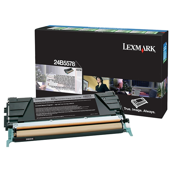 Lexmark 24B5578 toner zwart hoge capaciteit (origineel) 24B5578 904189 - 1