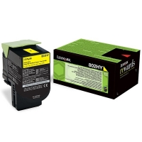 Lexmark 802HY (80C2HY0) toner geel hoge capaciteit (origineel) 80C2HY0 901510