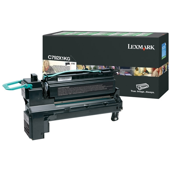 Lexmark C792X1KG toner zwart hoge capaciteit (origineel) C792X1KG 037154 - 1