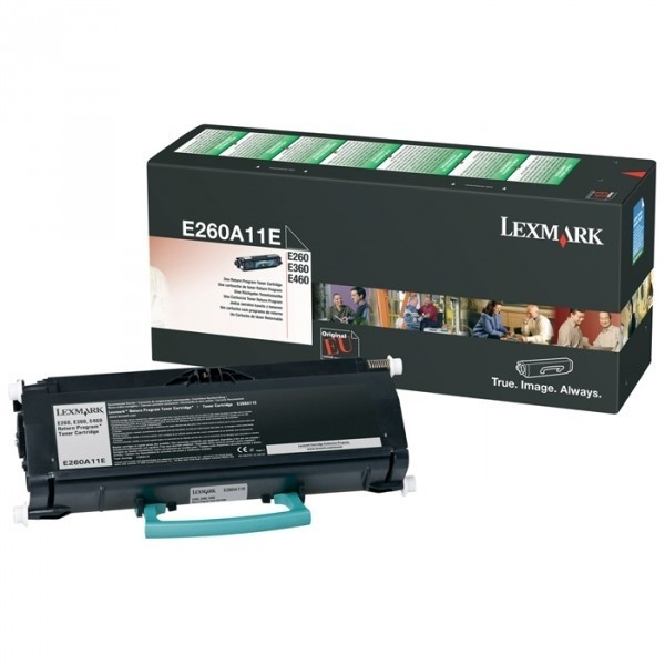 Lexmark E260A11E toner zwart (origineel) E260A11E 901372 - 1