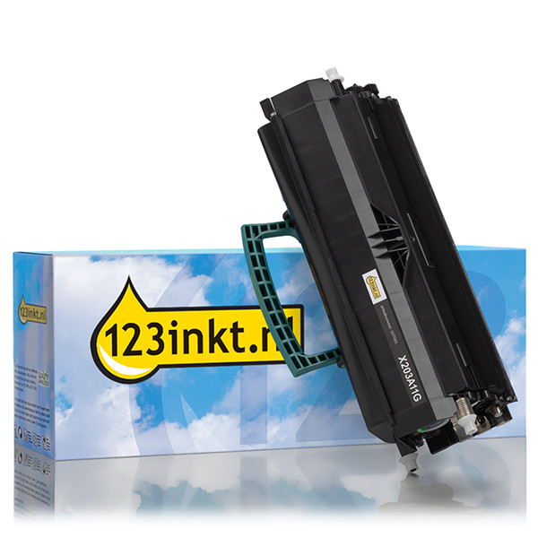 Lexmark X203A11G toner zwart (123inkt huismerk) X203A11GC 037093 - 1