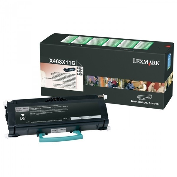 Lexmark X463X11G toner zwart extra hoge capaciteit (origineel) X463X11G 901421 - 1