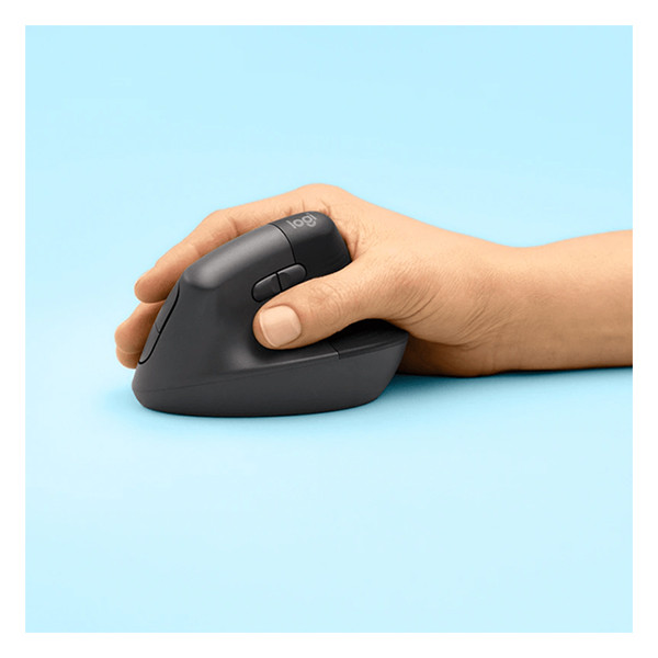 Logitech Lift verticale ergonomische muis draadloos (6 knoppen) 910-006473 828204 - 5