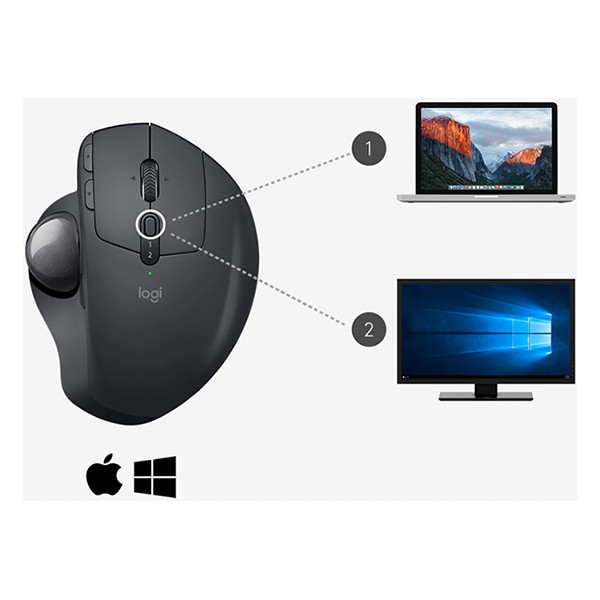 Logitech MX Ergo Advanced trackball muis draadloos 910-005179 828143 - 6